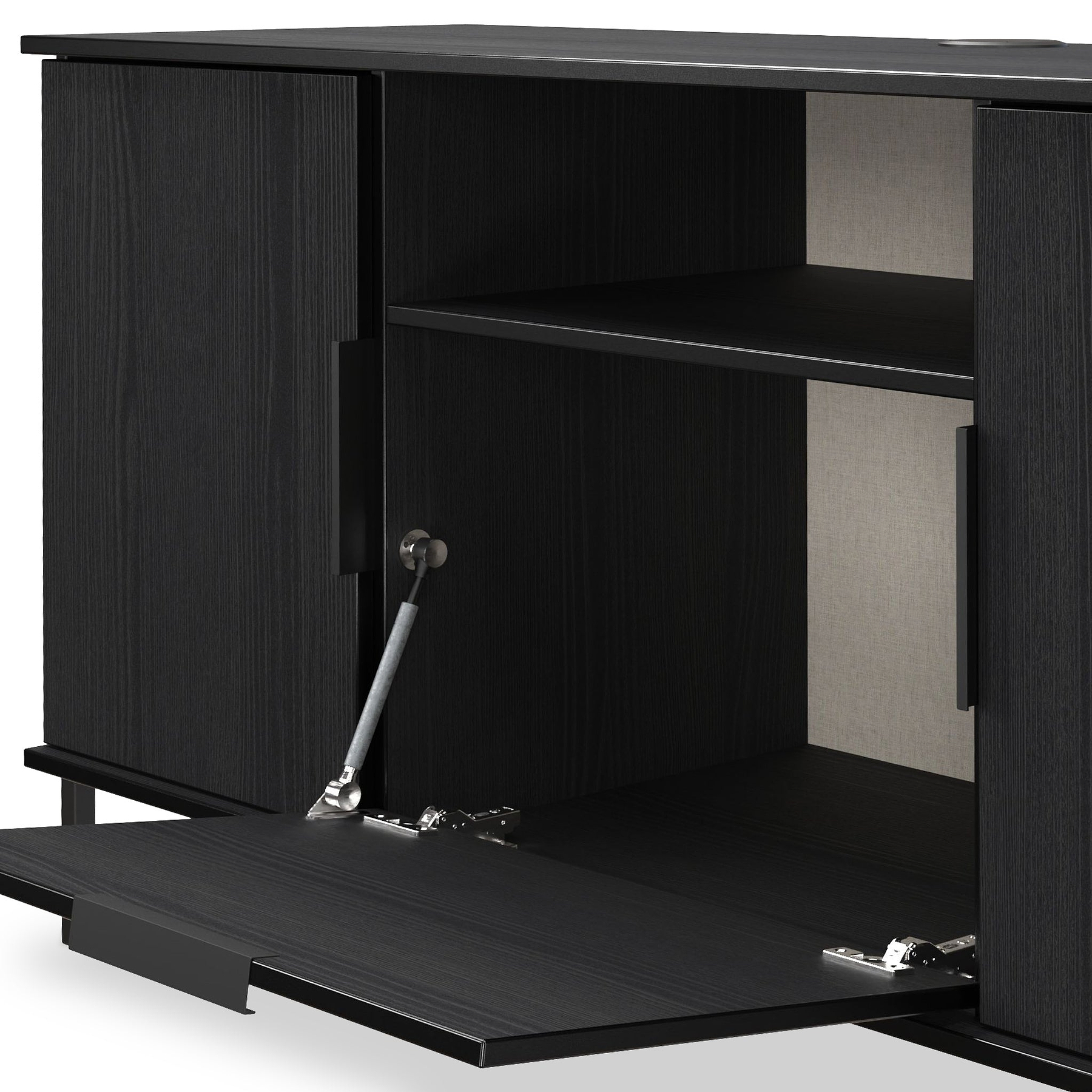 Ashbourne Multi Media TV Unit Black Ash from Roseland Furniture