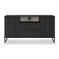 Ashbourne Multi Media TV Unit Black Ash from Roseland Furniture