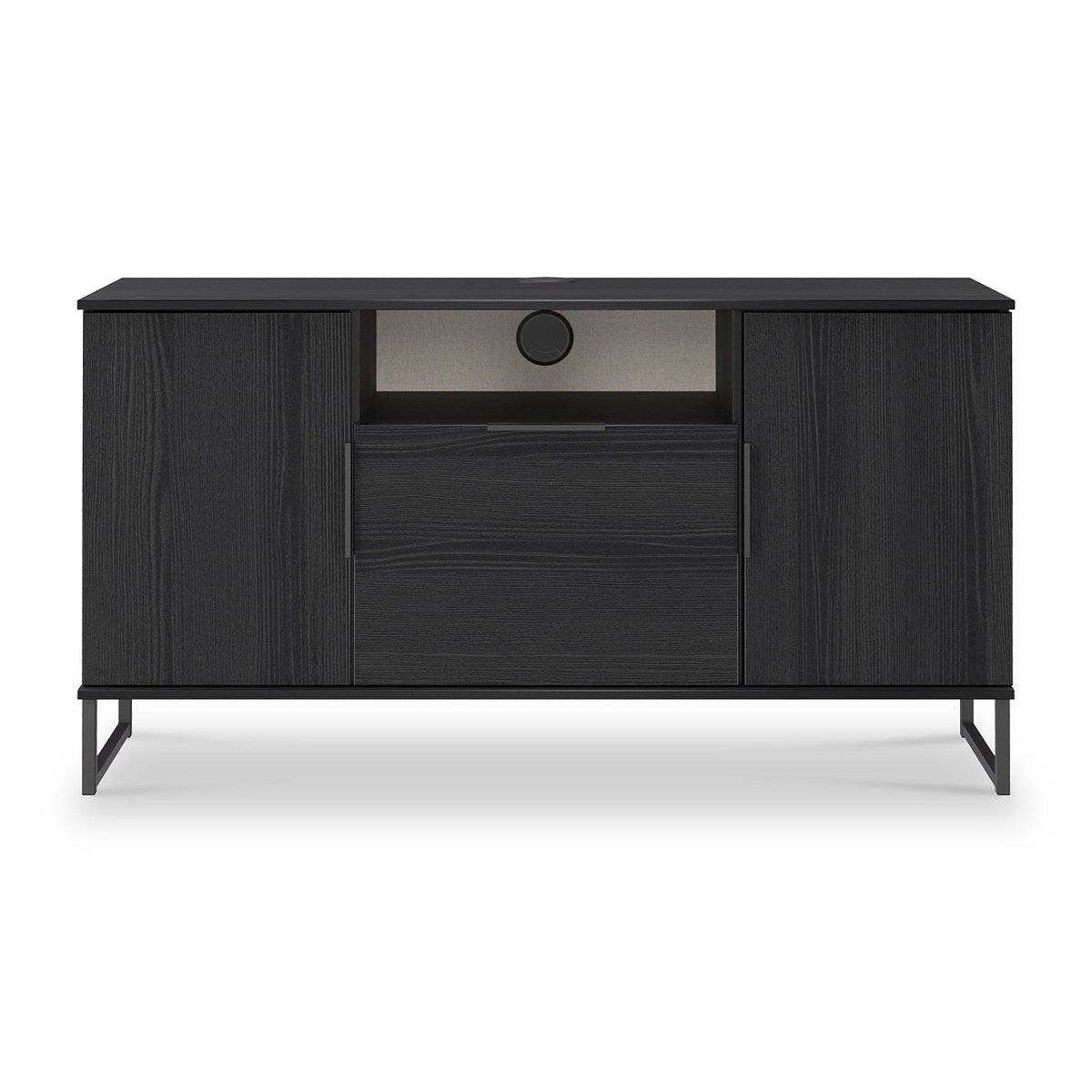 Ashbourne Multi Media TV Unit Black Ash from Roseland Furniture