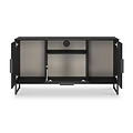 Ashbourne Multi Media TV Unit Black Ash from Roseland Furniture