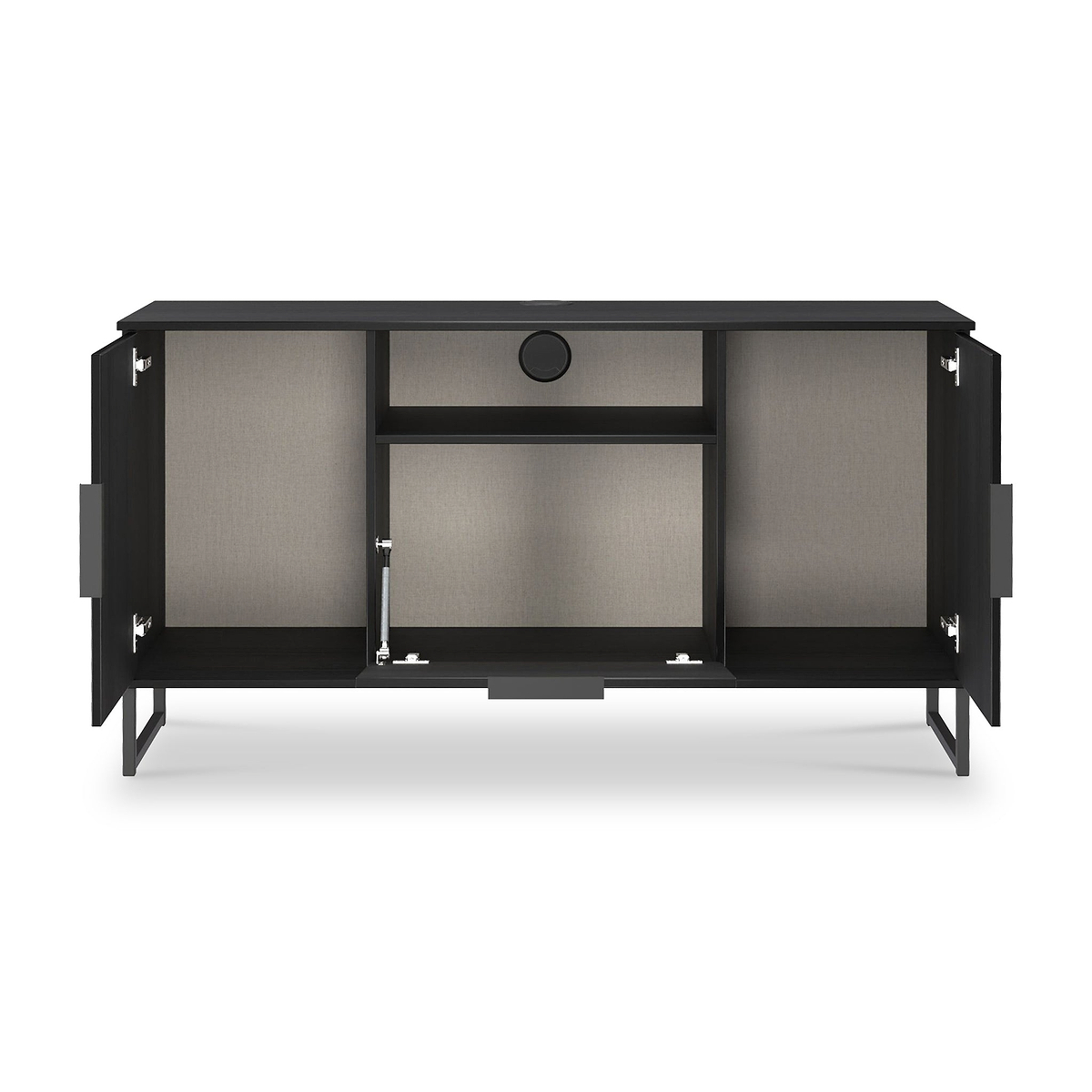Ashbourne Multi Media TV Unit Black Ash from Roseland Furniture