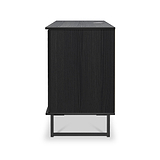 Ashbourne Multi Media TV Unit Black Ash from Roseland Furniture