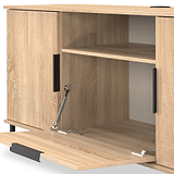 Ashbourne Multi Media TV Unit Oak from Roseland Furniture