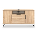 Ashbourne Multi Media TV Unit Oak from Roseland Furniture