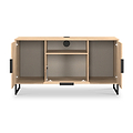 Ashbourne Multi Media TV Unit Oak from Roseland Furniture