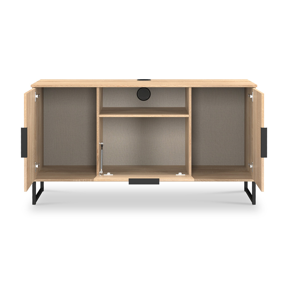 Ashbourne Multi Media TV Unit Oak from Roseland Furniture