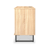 Ashbourne Multi Media TV Unit Oak from Roseland Furniture