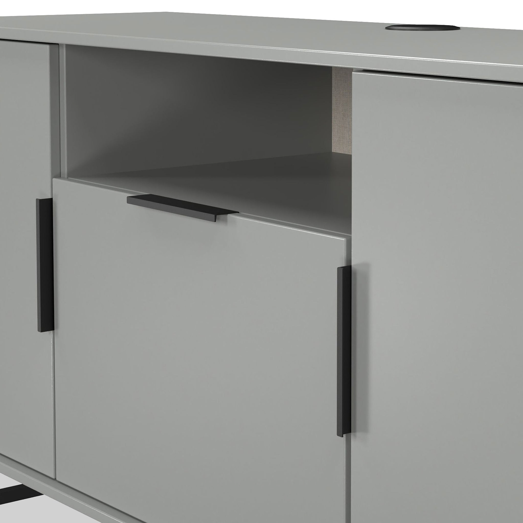 Ashbourne Multi Media TV Unit Dusk Grey from Roseland Furniture