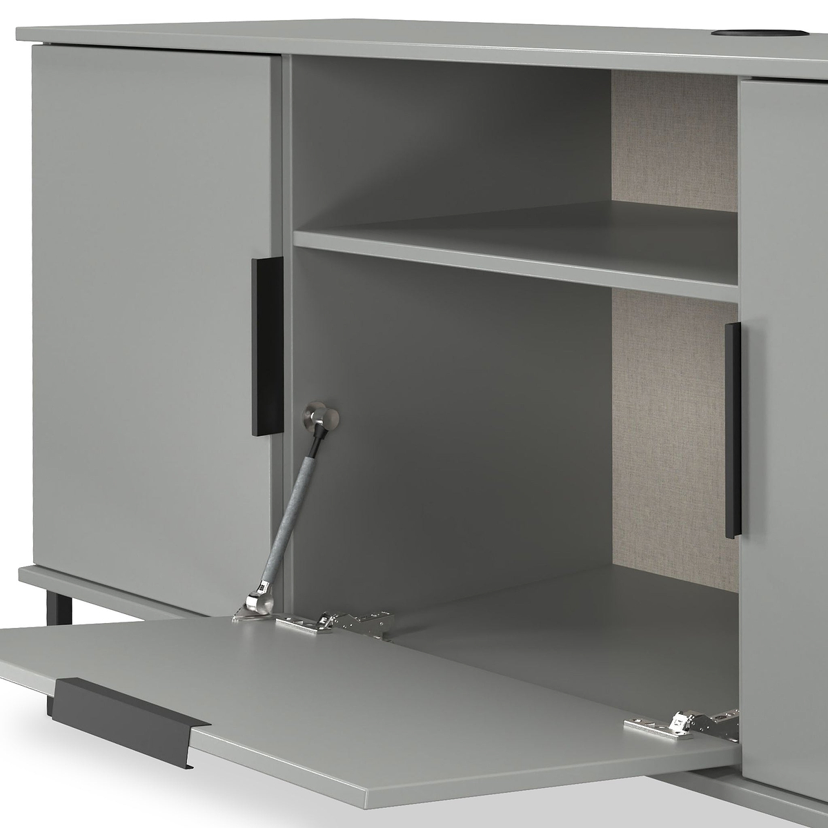 Ashbourne Multi Media TV Unit Dusk Grey from Roseland Furniture