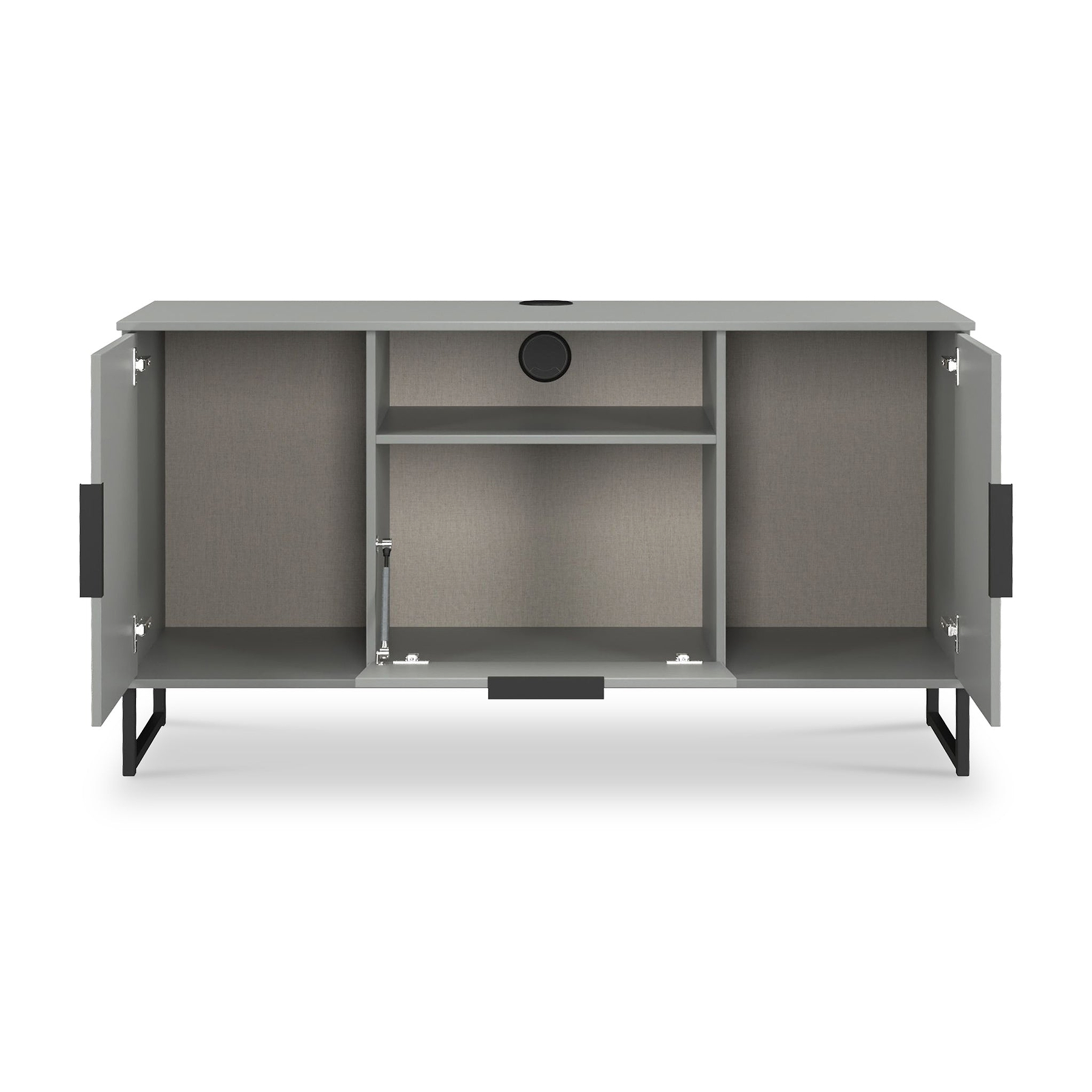 Ashbourne Multi Media TV Unit Dusk Grey from Roseland Furniture