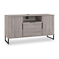 Ashbourne Multi Media TV Unit Grey Oak from Roseland Furniture