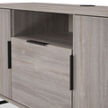 Ashbourne Multi Media TV Unit Grey Oak from Roseland Furniture