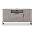 Ashbourne Multi Media TV Unit Grey Oak from Roseland Furniture