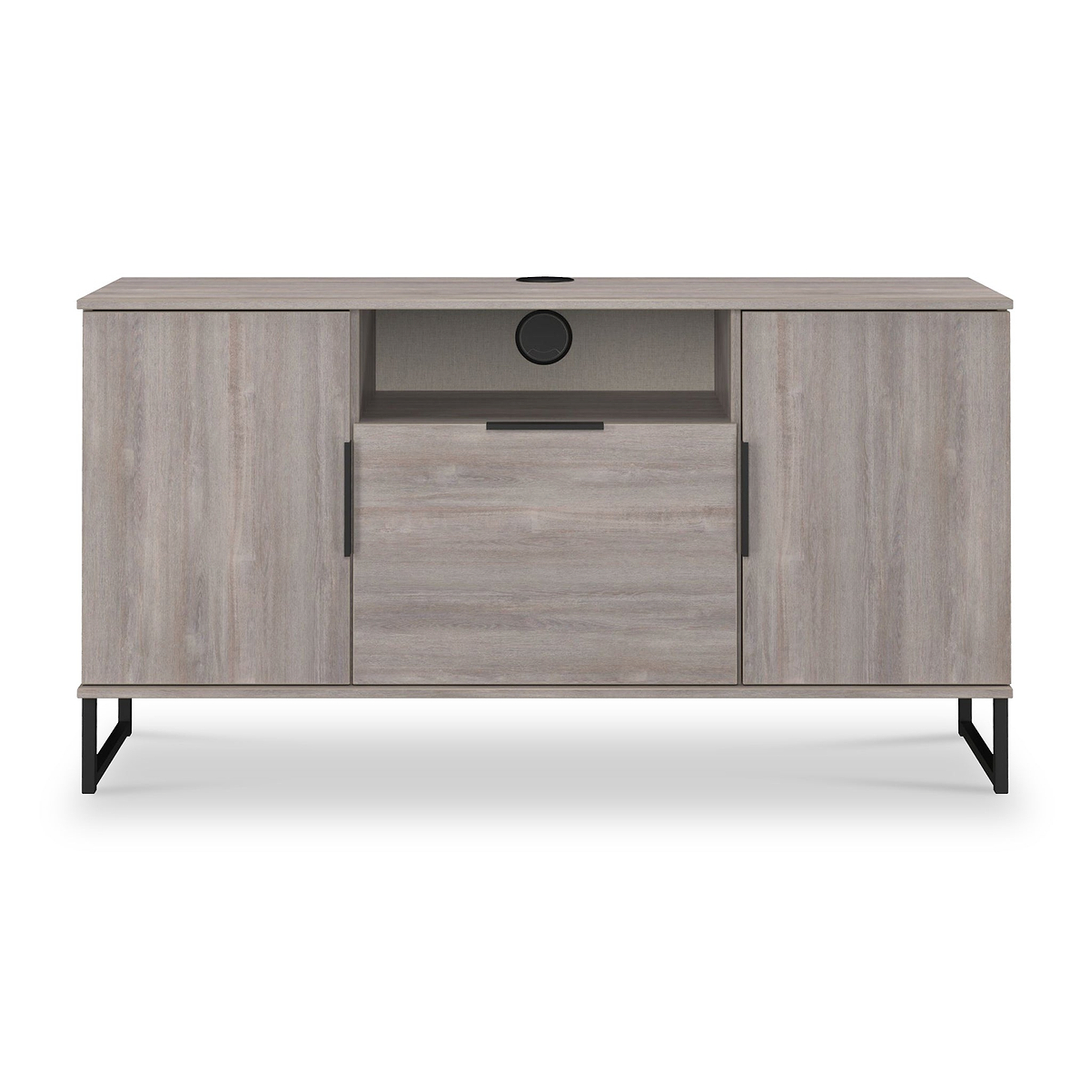 Ashbourne Multi Media TV Unit Grey Oak from Roseland Furniture