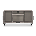 Ashbourne Multi Media TV Unit Grey Oak from Roseland Furniture