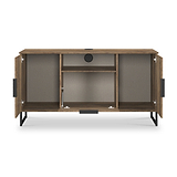 Ashbourne Multi Media TV Unit Vintage Oak from Roseland Furniture