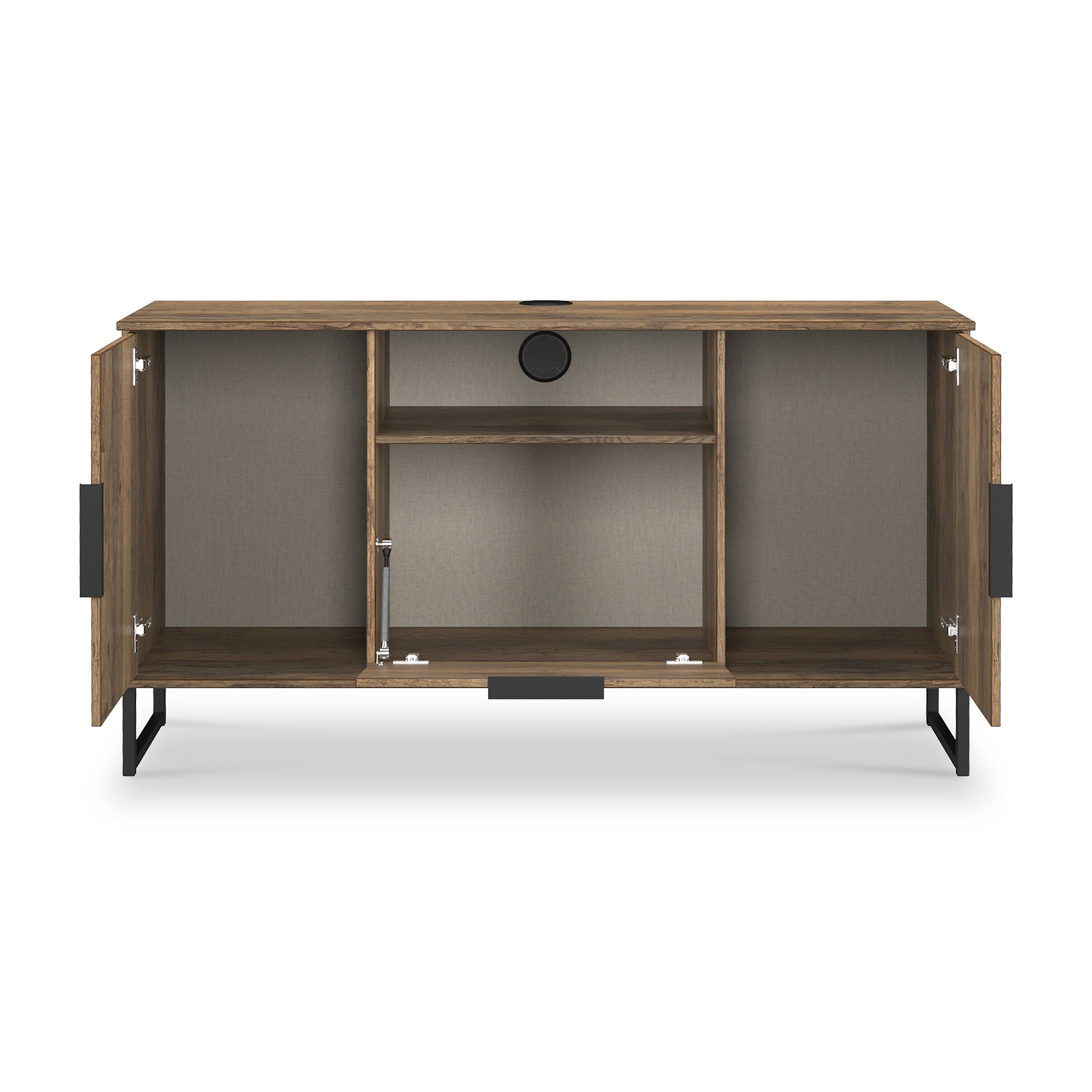 Ashbourne Multi Media TV Unit Vintage Oak from Roseland Furniture