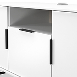Ashbourne Multi Media TV Unit White Matt from Roseland Furniture