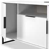 Ashbourne Multi Media TV Unit White Matt from Roseland Furniture