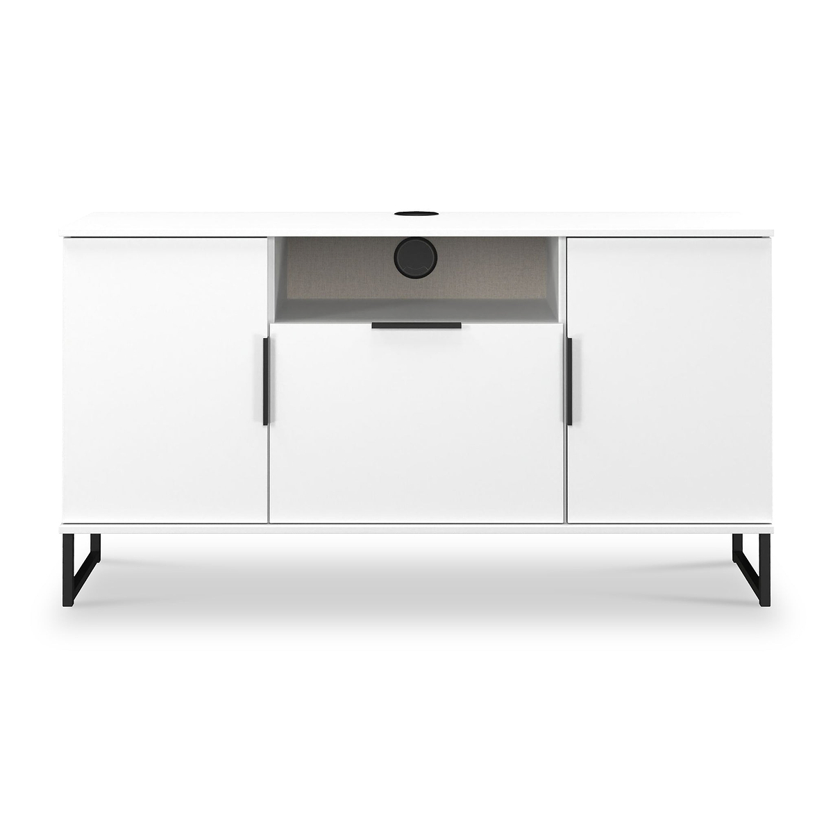 Ashbourne Multi Media TV Unit White Matt from Roseland Furniture