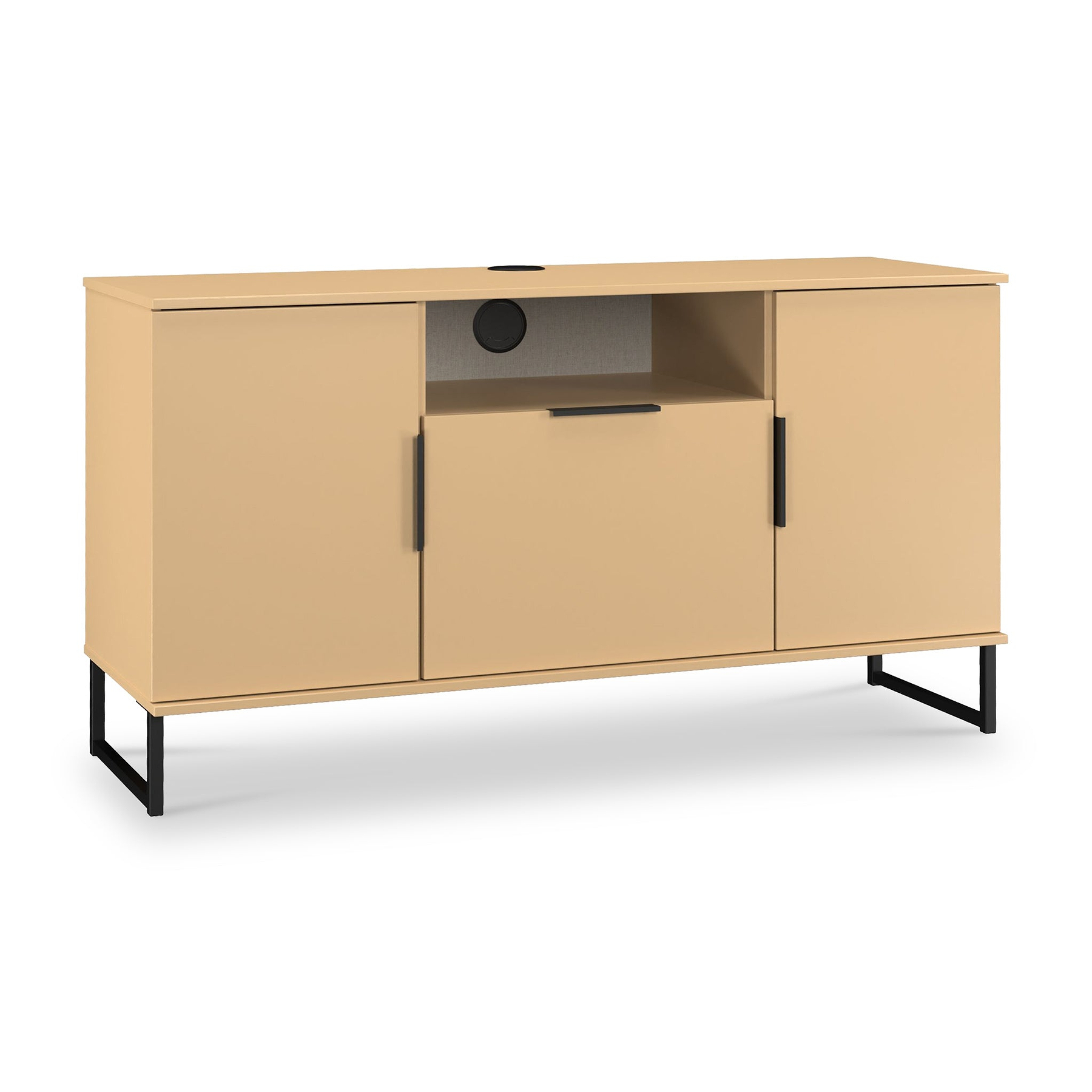 Ashbourne Multi Media TV Unit Yellow Matt from Roseland Furniture