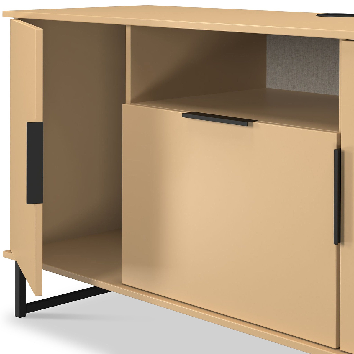 Ashbourne Multi Media TV Unit Yellow Matt from Roseland Furniture
