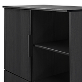 Ashbourne Cabinet Black Ash from Roseland Furniture