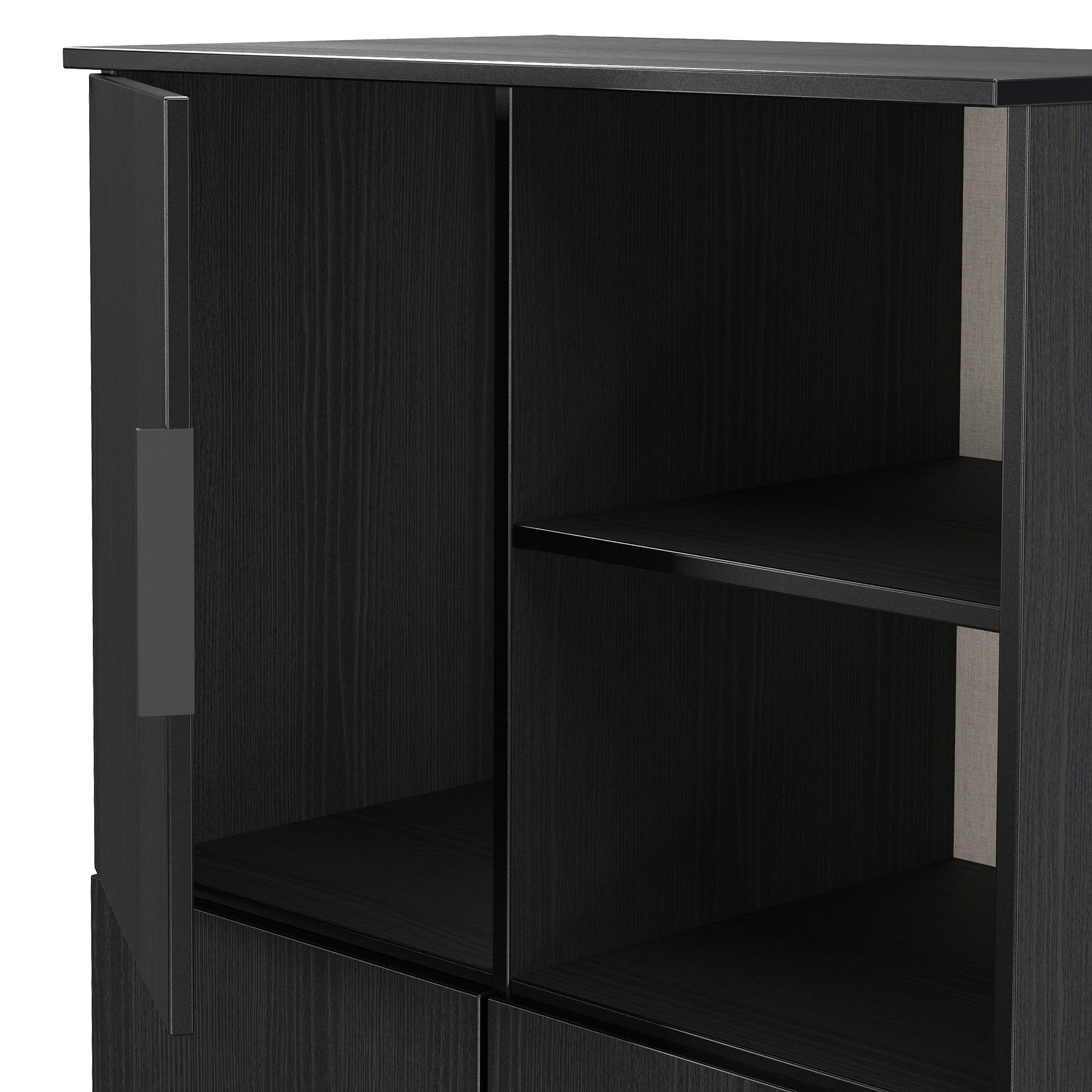 Ashbourne Cabinet Black Ash from Roseland Furniture