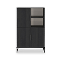 Ashbourne Cabinet Black Ash from Roseland Furniture