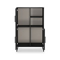 Ashbourne Cabinet Black Ash from Roseland Furniture
