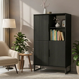 Ashbourne Cabinet Black Ash from Roseland Furniture