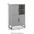 Ashbourne Cabinet Dusk Grey from Roseland Furniture