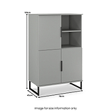 Ashbourne Cabinet Dusk Grey from Roseland Furniture