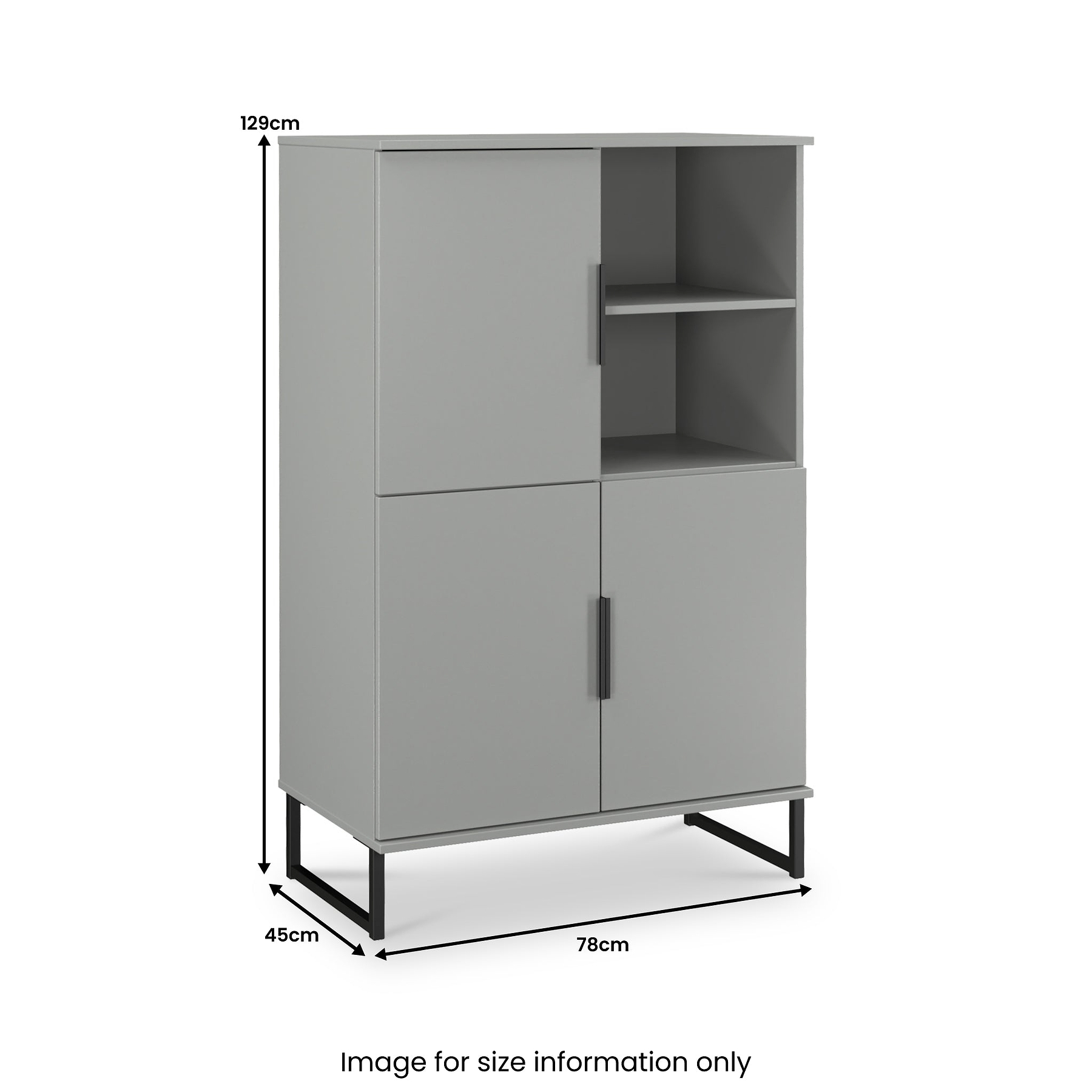 Ashbourne Cabinet Dusk Grey from Roseland Furniture