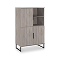 Ashbourne Cabinet Grey Oak from Roseland Furniture