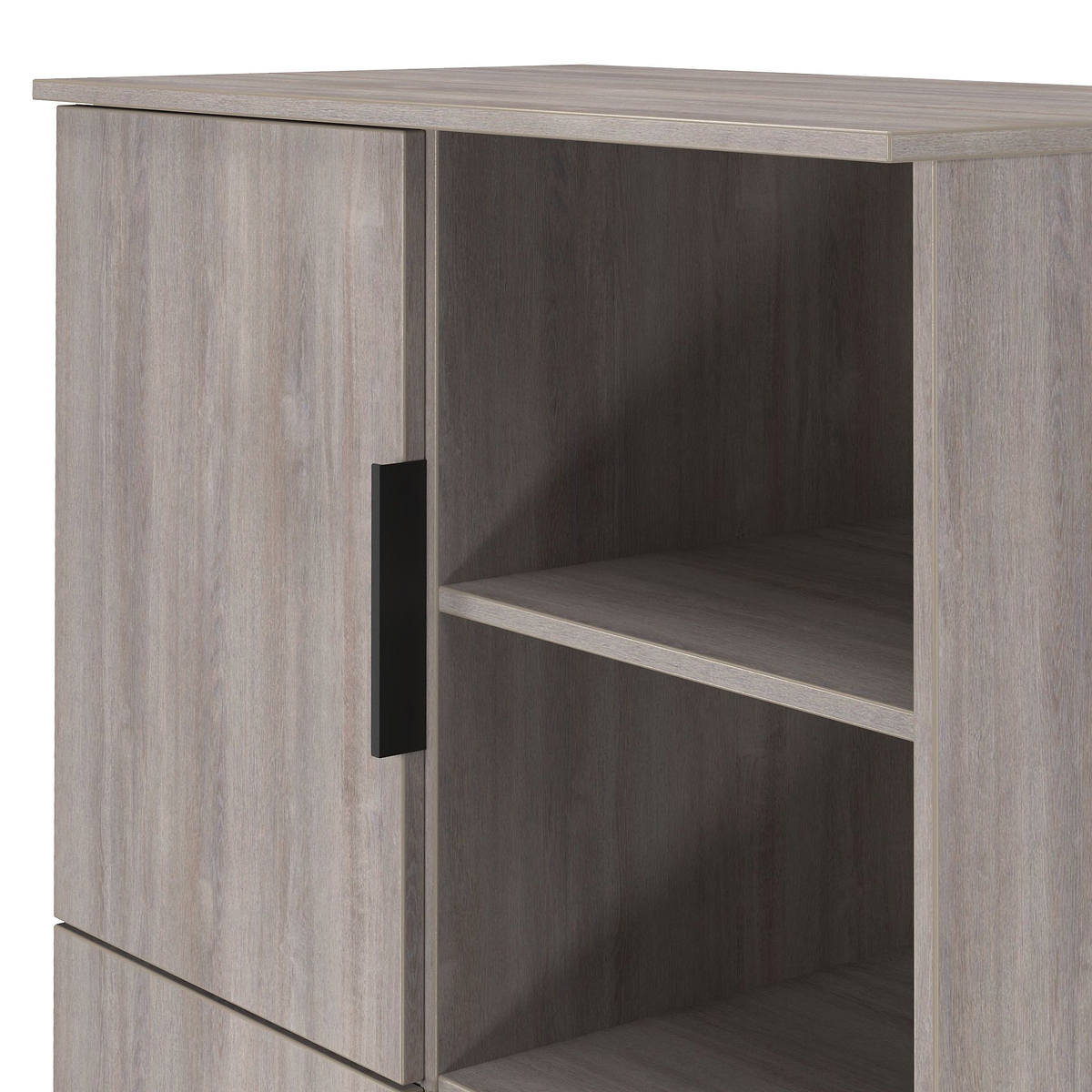 Ashbourne Cabinet Grey Oak from Roseland Furniture