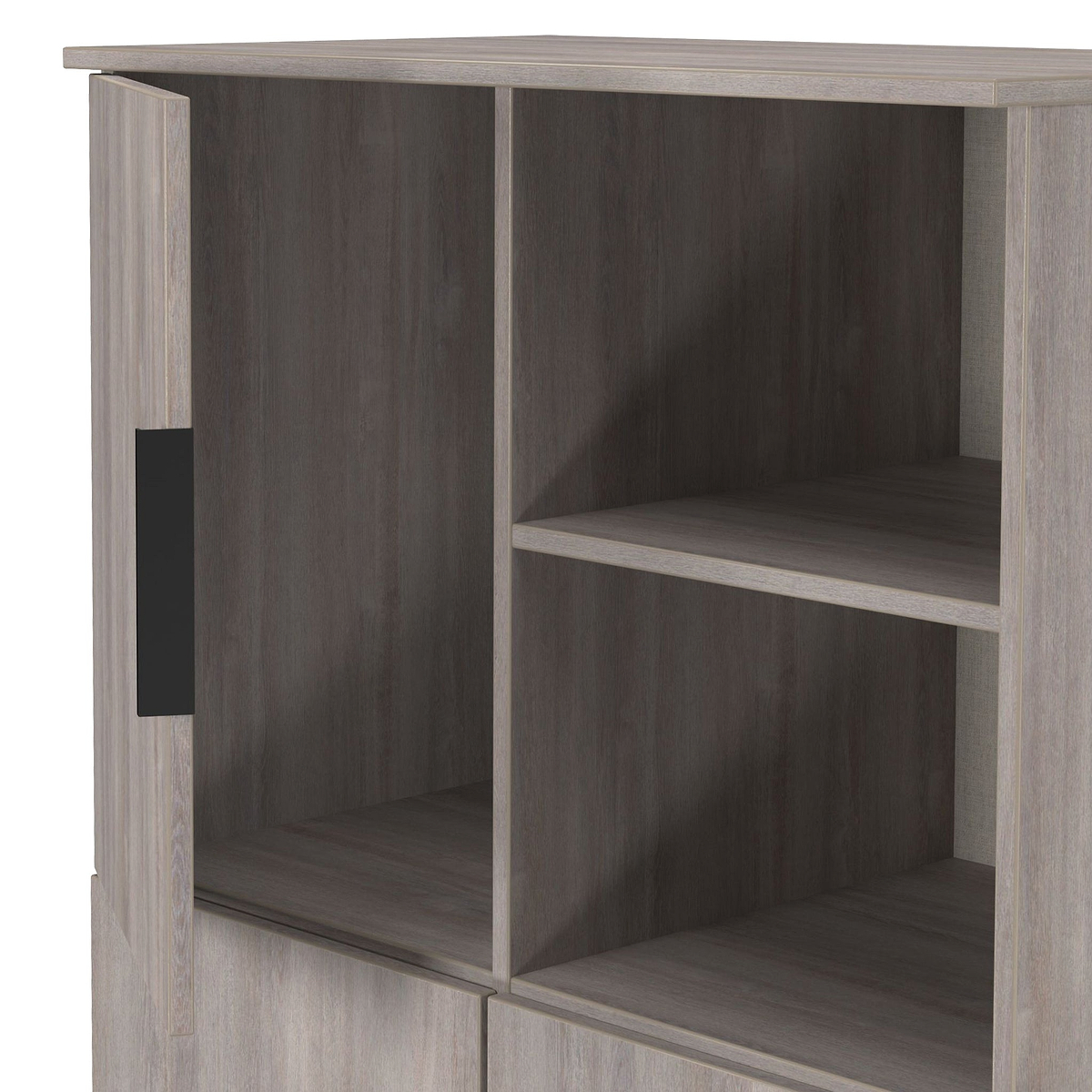 Ashbourne Cabinet Grey Oak from Roseland Furniture