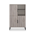 Ashbourne Cabinet Grey Oak from Roseland Furniture