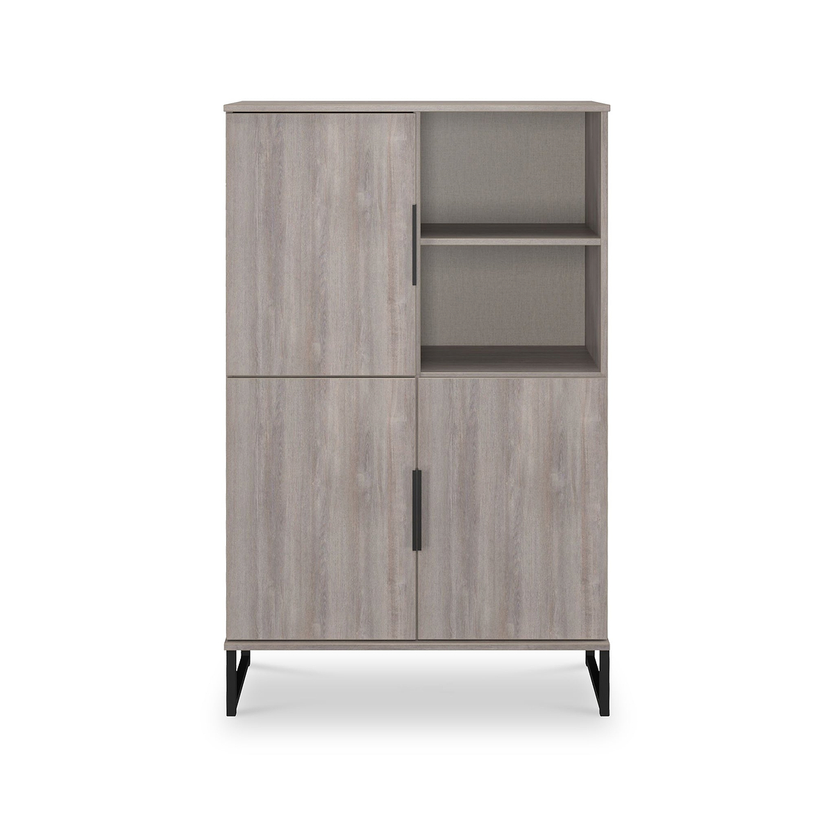 Ashbourne Cabinet Grey Oak from Roseland Furniture