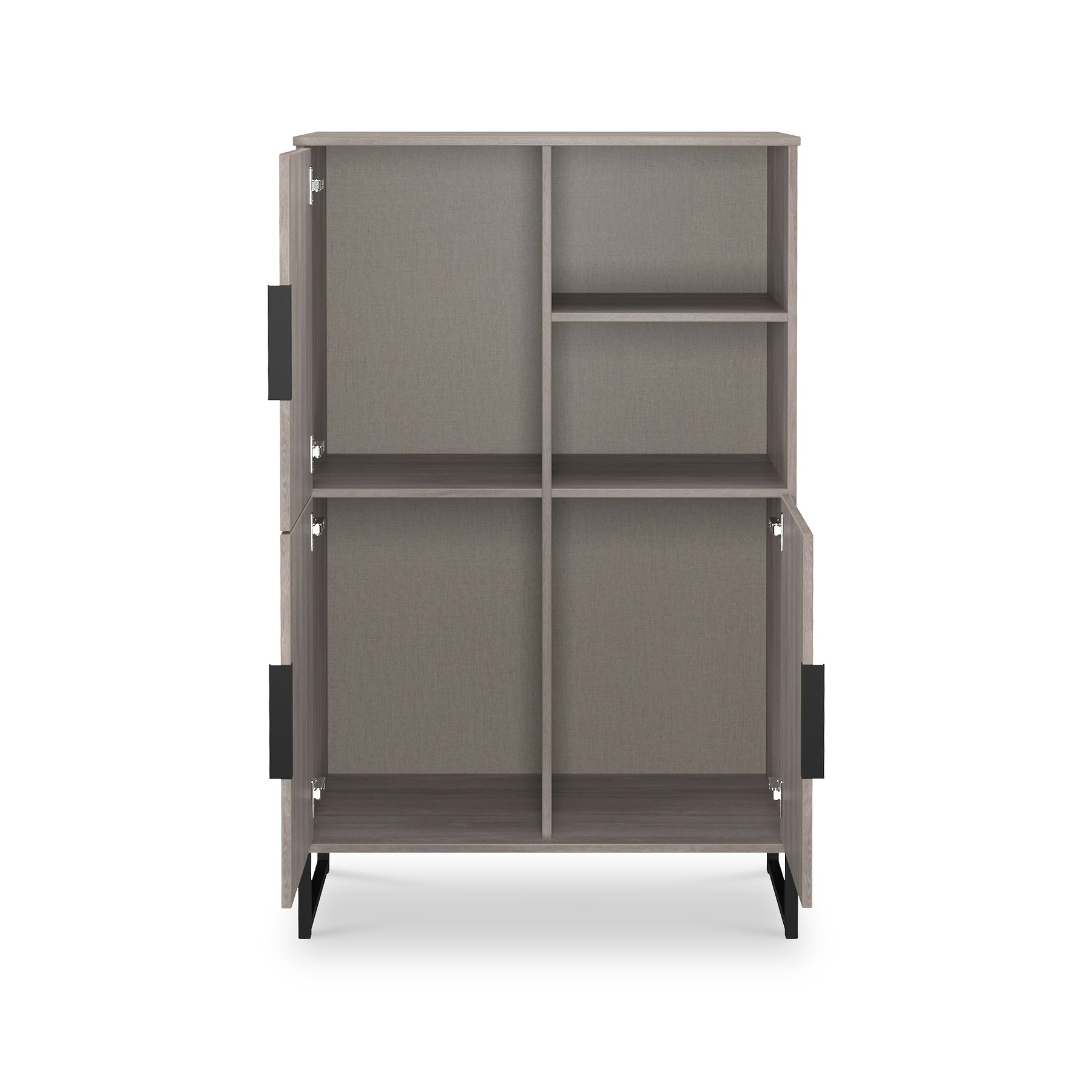 Ashbourne Cabinet Grey Oak from Roseland Furniture