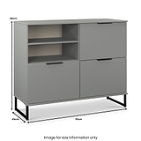 Ashbourne Sideboard Dusk Grey from Roseland Furniture