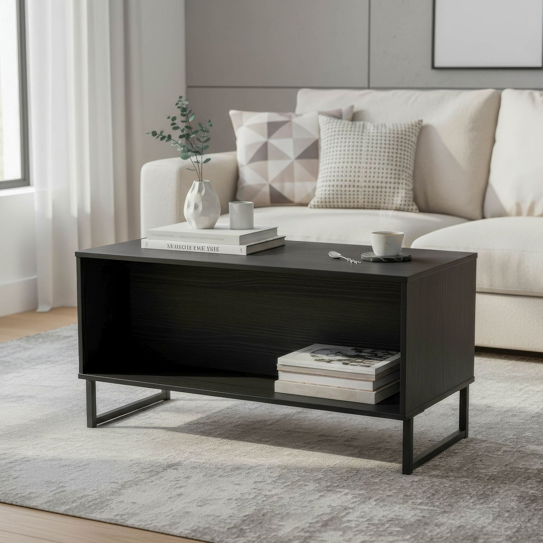 Ashbourne Coffee Table Black Ash from Roseland Furniture