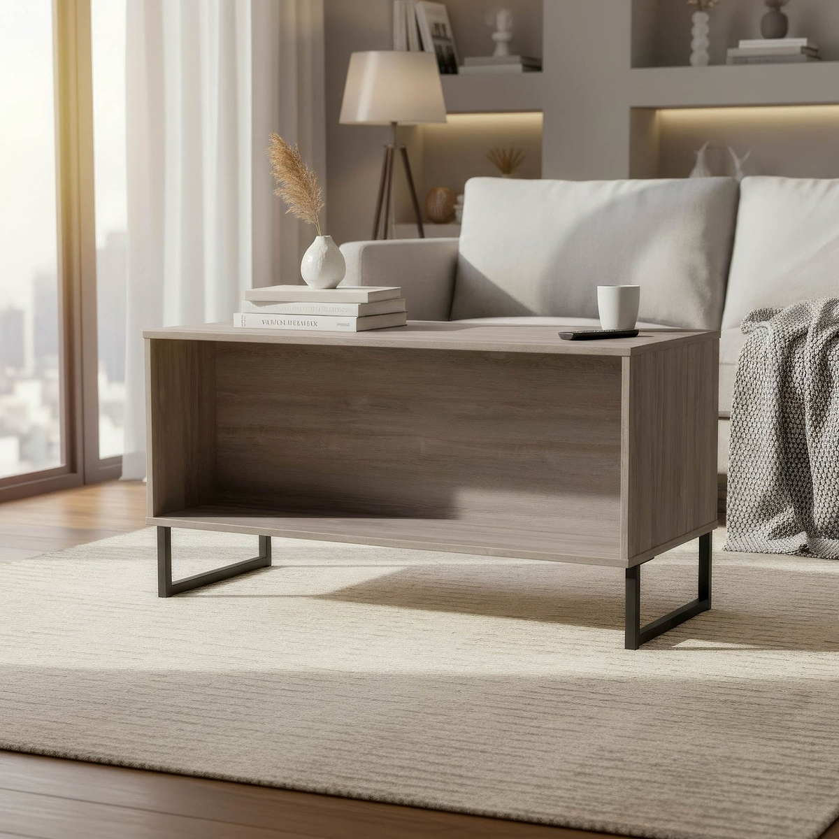 Ashbourne Coffee Table Grey Oak from Roseland Furniture