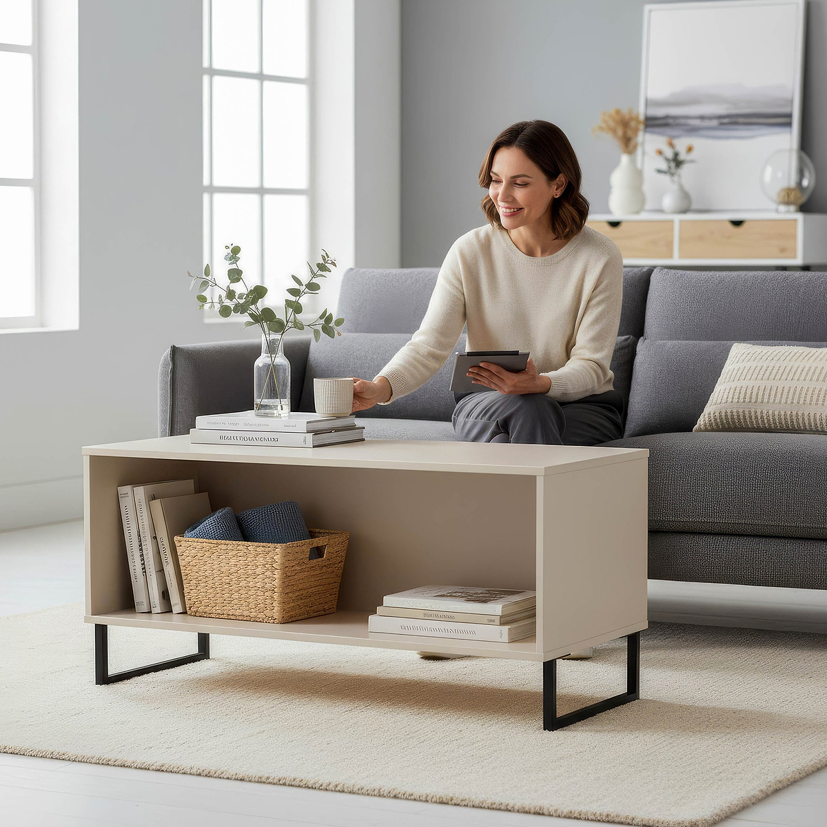 Ashbourne Coffee Table Cashmere Matt from Roseland Furniture