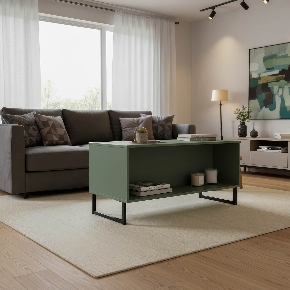 Ashbourne Coffee Table Reed Green from Roseland Furniture