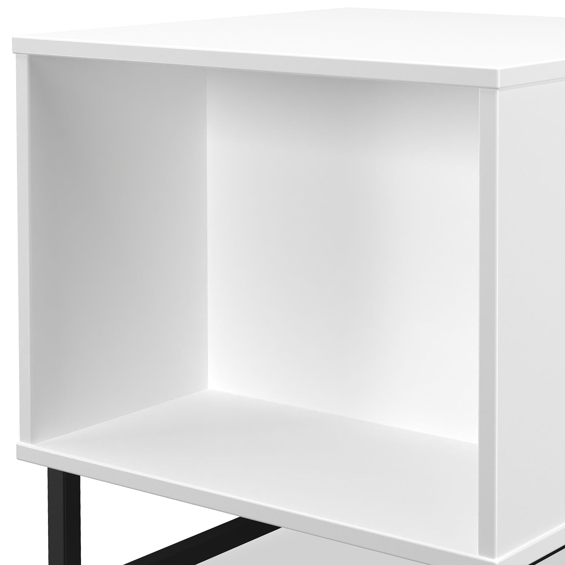 Ashbourne Side Table White Matt from Roseland Furniture