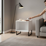 Ashbourne Side Table White Matt from Roseland Furniture