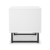 Ashbourne Side Table White Matt from Roseland Furniture
