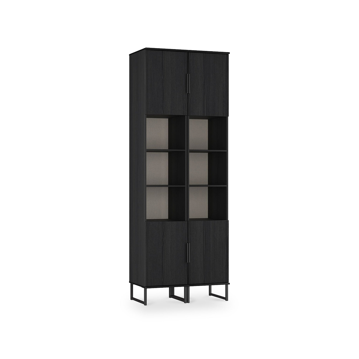 Ashbourne Tall Storage Cabinet Black Ash from Roseland Furniture