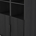 Ashbourne Tall Storage Cabinet Black Ash from Roseland Furniture